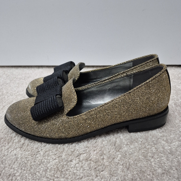 Stuart Weitzman Shoes - Stuart Weitzman Gold Loafers, US 6M